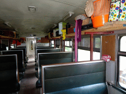 Interior of the Indian train at the Asia section of ZOO Planckendael