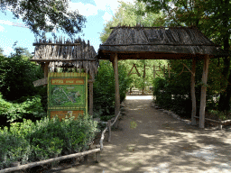 Entrance gate to the Africa section of ZOO Planckendael