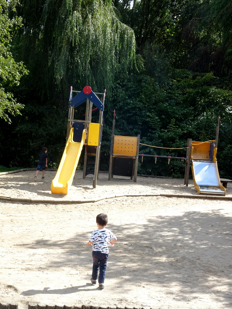 Max at the playground at the Africa section of ZOO Planckendael