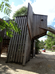 Large Elephant statue at the playground at the Africa section of ZOO Planckendael