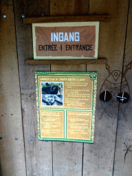 Information on the Lemurs at the entrance to the Lemur enclosure at the Africa section of ZOO Planckendael