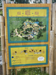 Map and information on the Asia section of ZOO Planckendael