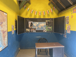 Interior of a classroom at the Indian village Kerala at the Asia section of ZOO Planckendael