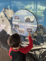 Max with information on the reproduction of Snow Leopards at the Asia section of ZOO Planckendael