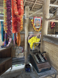 Interior of a small Indian store at the Asia section of ZOO Planckendael
