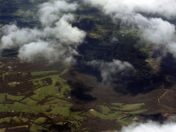 The south side of the State Forest near the town of Chum Creek, viewed from the airplane from Sydney