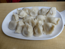 Dumplings at the Dumpling World restaurant at Collins Street