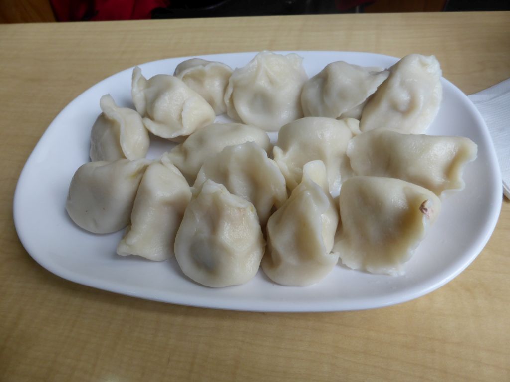 Dumplings at the Dumpling World restaurant at Collins Street