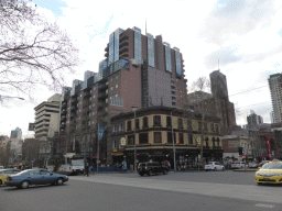 The crossing of Bourke Street and Exhibition Street