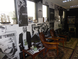 Posters at the bar at the Upper Floor of the Movember Headquarters Australia building at Punt Road