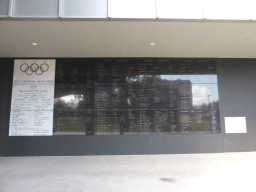 Inscription for the Olympics of 1956 at the northeast side of the Melbourne Cricket Ground