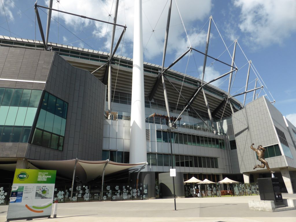 Northwest side of the Melbourne Cricket Ground at Yarra Park