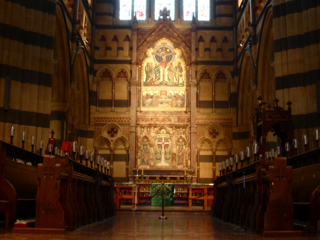 Choir, apse and altar of St. Paul`s Cathedral