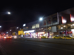 Shops at the Southern Cross Railway Station at Spencer Street, by night