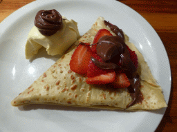 Crêpe at the Aix Café at Centre Place