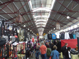 Clothing stalls at the Queen Victoria Market