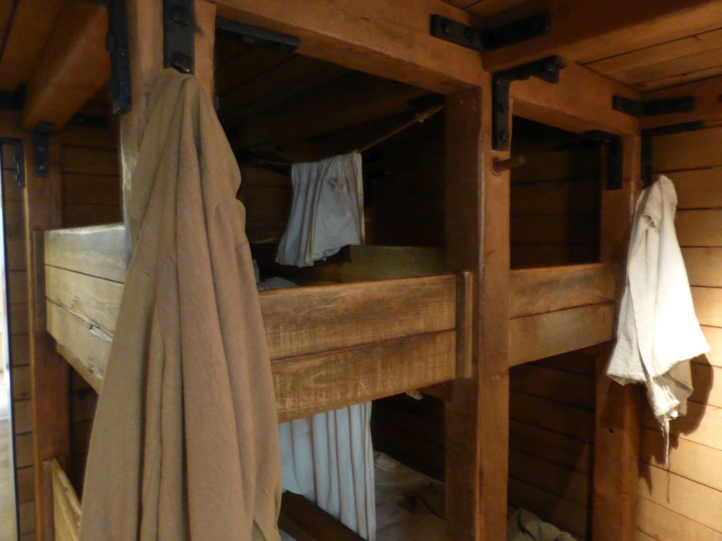 Model of a bedroom inside a ship, at the Long Room at the First Floor of the Immigration Museum