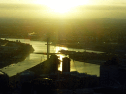 The Bolte Bridge over the Yarra River, viewed from the Skydeck 88 of the Eureka Tower, at sunset