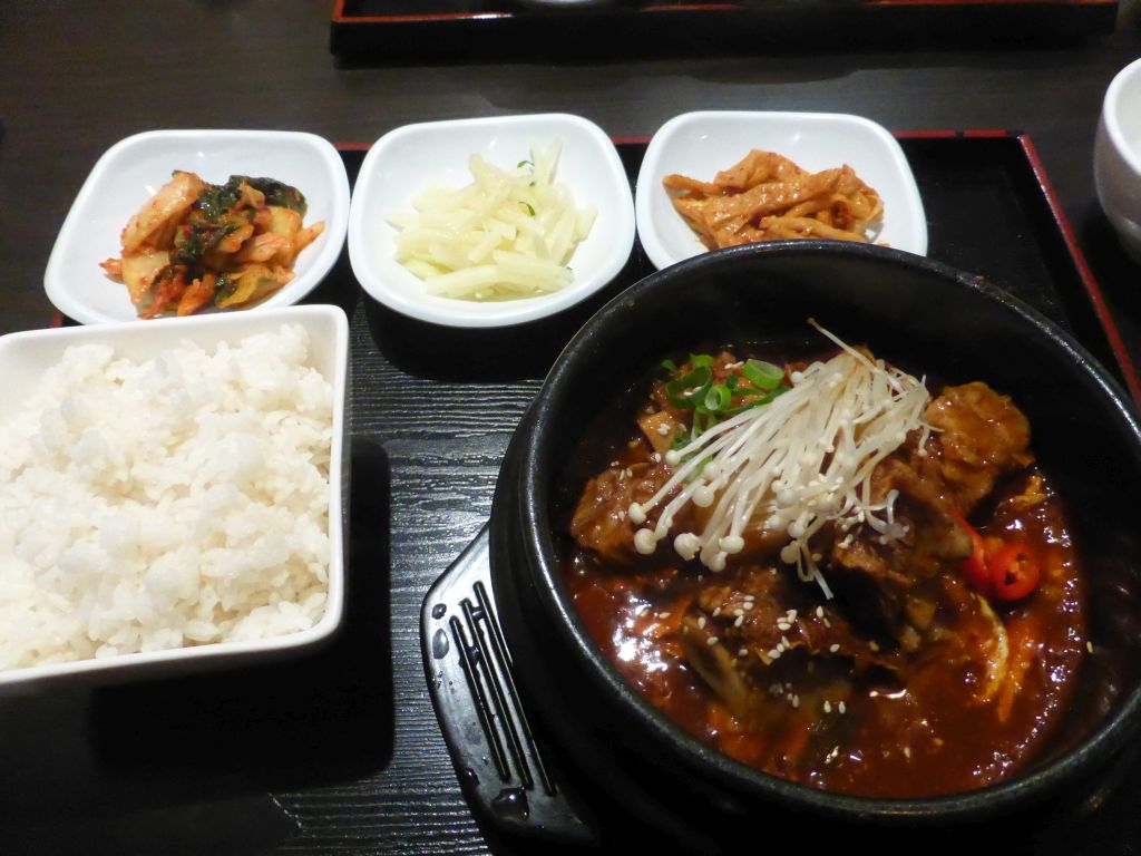 Korean barbecue at the Kim Chi Tray restaurant at Flinders Court