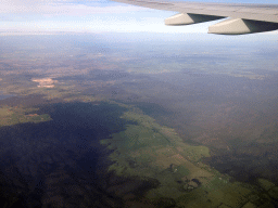 Lerderderg State Park and the town of Bacchus Marsh, viewed from the airplane to Bali