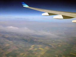 Lake Hindmarsh, viewed from the airplane to Bali