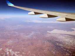 Lake Macfarlane and Lake Gairdner, viewed from the airplane to Bali