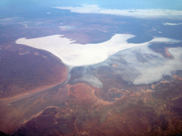 Lake Macfarlane and Lake Gairdner, viewed from the airplane to Bali