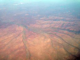Woorong Creek, Mabel Creek and Tallaringa Conservation Park, viewed from the airplane to Bali