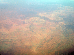 Mamungkukumpurangkuntjunya Hill and surroundings, viewed from the airplane to Bali