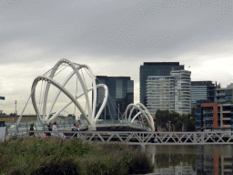 The Seafarers Bridge over the Yarra River, viewed from the Boatbuilders Yard