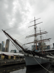 Boat at the Boatbuilders Yard, the Eureka Tower, the Crown Towers and the Prima Pearl Tower