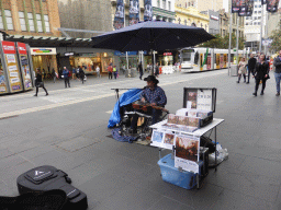 Street musician at Bourke Street