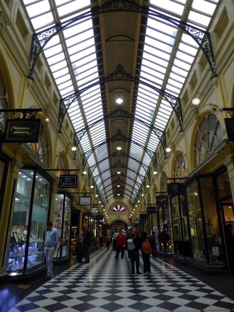 Interior of the Royal Arcade shopping mall