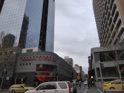 The crossing of Little Bourke Street and Exhibition Street