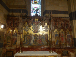 Iconostasis and altar in the left side chapel of St. Paul`s Cathedral