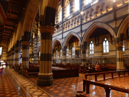 Aisle and nave of St. Paul`s Cathedral