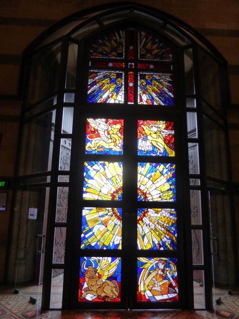 The Processional Doors by Janusz Kuzbicki at the south side of the nave of St. Paul`s Cathedral