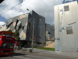 Front of the Australian Centre for the Moving Image at Flinders Street, viewed from the tram