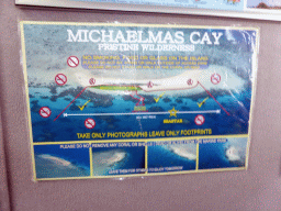 Poster with warnings, at our Seastar Cruises tour boat