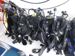 Diving equipment at our Seastar Cruises tour boat