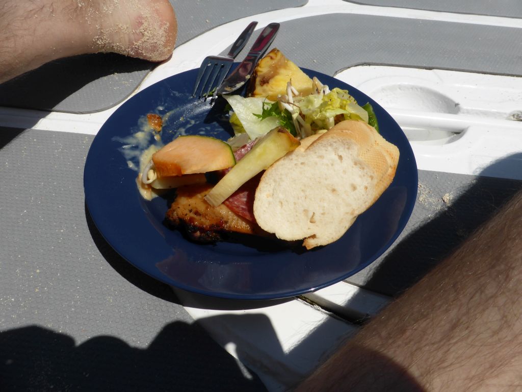 Lunch at our Seastar Cruises tour boat