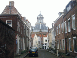 The Oostkerk church, from the Schuitvlotstraat