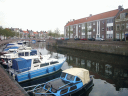 The Dam street and a canal with boats