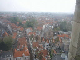 View from the Abbey Tower on the Lange Delft street