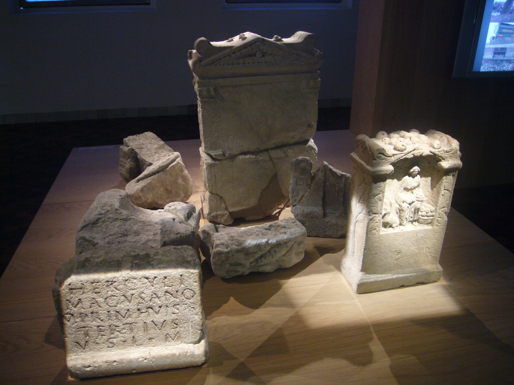 Roman inscriptions and reliefs, in the Zeeuws Museum