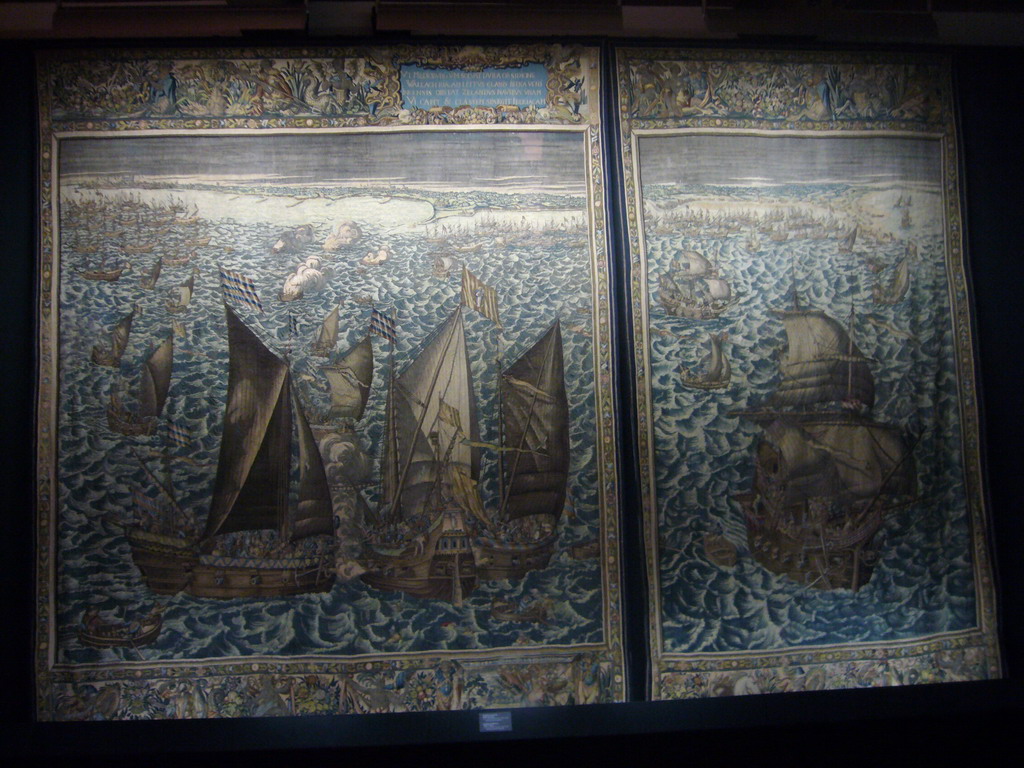 Tapestry on the Eighty Years` War, in the Zeeuws Museum