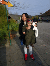 Miaomiao and Max at the Evenementenplein square at the Dierenrijk zoo