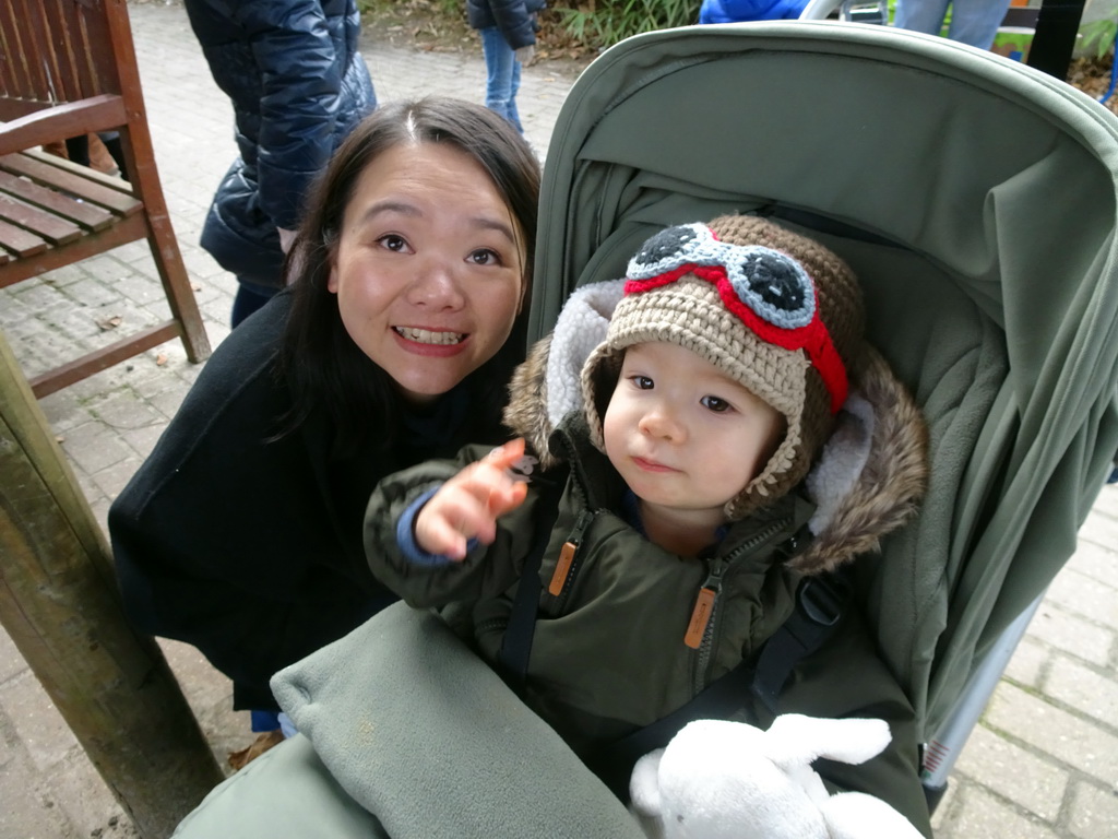 Miaomiao and Max at the Dierenrijk zoo, during the `Toer de Voer` tour