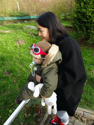 Miaomiao and Max at the Dierenrijk zoo, during the `Toer de Voer` tour