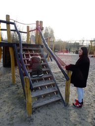 Miaomiao and Max at the playground at the north side of the Dierenrijk zoo